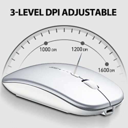 INPHIC M1P oplaadbare draadloze muis met batterij-indicator 2