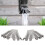 2 Pieces Downspout Diverters, Dispersion Extenders, Replacement Accessories with White 7