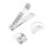 Nagelklipparkit med flickmönster lila röd silverton 4