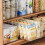 Home Organization Storage Bin, Clear Design Plastic Containers with Handle for Pantry Kitchen Bathroom Office, Clear View and Stackable Multi-Purpose 3