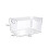 Home Organization Storage Bin, Clear Design Plastic Containers with Handle for Pantry Kitchen Bathroom Office, Clear View and Stackable Multi-Purpose 5