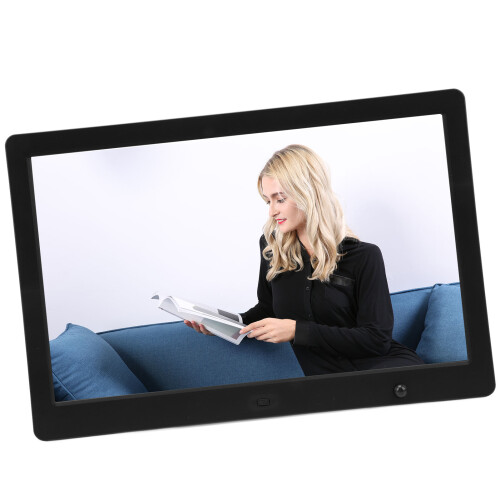 Digital Picture Frame with HD IPS Touchscreen WiFi Frameo App Auto-Rotate Function Wall Mountable Design Image Preview Function Supports SD Card and 1