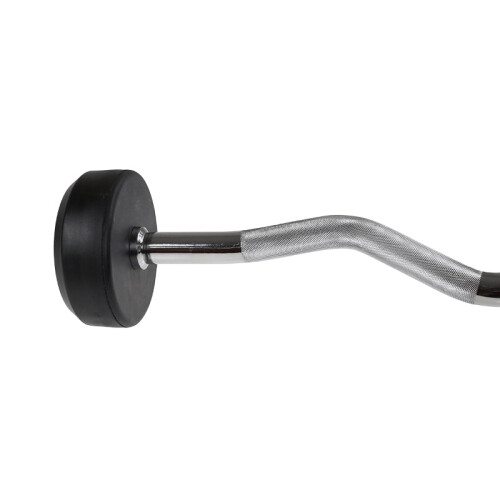 25 kg gummibelagd skivstång - curled, gymutrustning 2