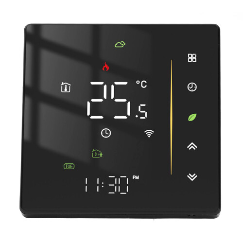 Easy Installation Smart Thermostat Touch Screen Programmable WiFi Temperature Controller, Voice Remote Control Compatible With Alexa Google APP 1
