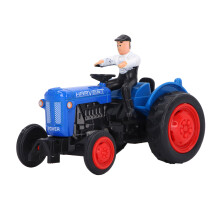 Farm Vehicle Model for Kids Blue Alloy Tractor Toy Realistic and Sturdy Design
