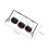 1 Set Portable Candy Basket Black Plastic For  Party 2