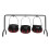 1 Set Portable Candy Basket Black Plastic For  Party 8