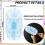 150 count Duster Refills Compatible with Dusters Disposable Replacement Thickened with 1 Handle for Cleaning, Office (Blue) 4