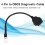 High Stability OBD2Diagnostic Cable For Motorcycles4Pin Connector Fault Code Retrieval Live Engine Data Stream Kline And CANBUS Communication 7