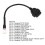 High Stability OBD2Diagnostic Cable For Motorcycles4Pin Connector Fault Code Retrieval Live Engine Data Stream Kline And CANBUS Communication 8