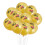 10 ballons en latex imprimés d'excavatrice dorée 4