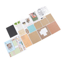 Kit de casa de muñecas a escala 1:24, juguete DIY para decoración del hogar, fiestas y diversión creativa.