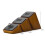 Ring Display Stand Solid Wood Fluted Microfiber Ring Stand 3 Piece Jewelry Stand Ring Display Props 2