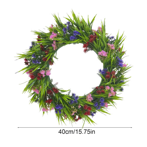 Vår Sommar Dörrkrans Konstgjord Daisy Lavendel 1