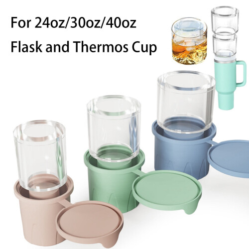 Moules à glaçons en silicone, lot de 3 moules cylindriques creux. 1