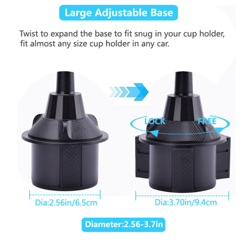 Bandeja expansível para carro com porta-copos e compartimentos duplos para bebidas. 2