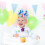 Felt Birthday Hat Set with Interchangeable Numbers, Assorted Colors Party Hat for Home Celebration 2