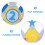 Felt Birthday Hat Set with Interchangeable Numbers, Assorted Colors Party Hat for Home Celebration 4