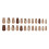 24x Glittering Press On Nail Grid Ψεύτικο Νύχι Πλήρης Κάλυψη Τεχνητό Νύχι 3