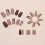 24x Glittering Press On Nail Grid Ψεύτικο Νύχι Πλήρης Κάλυψη Τεχνητό Νύχι 4