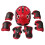 Adjustable Kids Sport Protective Head Gear, Red, 7 Count 2