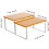 Worgeous 2 Pcs Kitchen Storage Rack Expandable Display Risers Shelves Beige 2