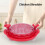 Red Manual Chicken Shredder with Suction Base, Multi-Purpose Meat & Vegetable Shredding Tool 6