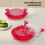 Red Manual Chicken Shredder with Suction Base, Multi-Purpose Meat & Vegetable Shredding Tool 7