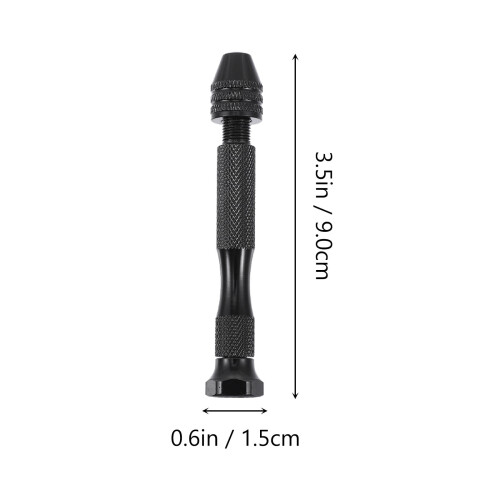Pin Vise Hand Drill Manual Work DIY Tool Press Pen Black 1