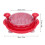 Red Manual Chicken Shredder with Suction Base, Multi-Purpose Meat & Vegetable Shredding Tool 8