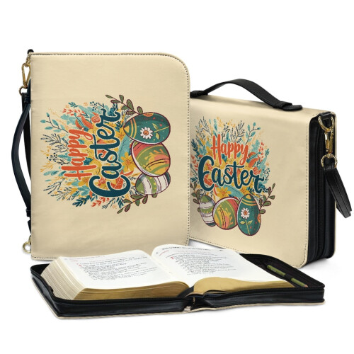 PU Leather Bible Cover with Handle and Strap - XL 2