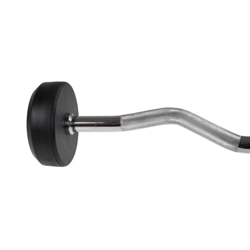 20 kg gummibelagd Curl Bar - Gymutrustning 2