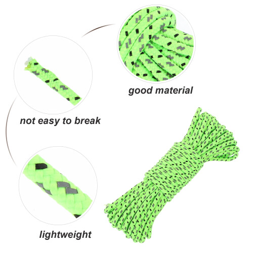 Reflective Tent Rope Wear-Resistant 10m 2