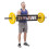 Tricepsstang, 20 kg, stalen constructie 4