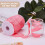 10Yards Φωτεινό Ροζ Rick Rack Trim20-34mm, Ζιγκ Ζαγκ Κυματιστό Κρόσσι για DIY, Ράψιμο, 6