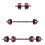 Ensemble d'haltères et de barres composites de 15 kg 8