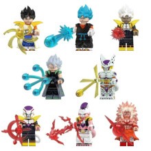8pcs Dragon Ball Wujita Building Blocks Anime Minifigures Toy