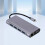 Διανομέας USB3.0 11 σε 1, Διαχωριστής προσαρμογέα Type-C σε USB, Αναγνώστης καρτών VGA, 4
