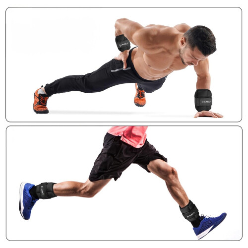 Adjustable Ankle & Wrist Weights, 2 x 2kg 1