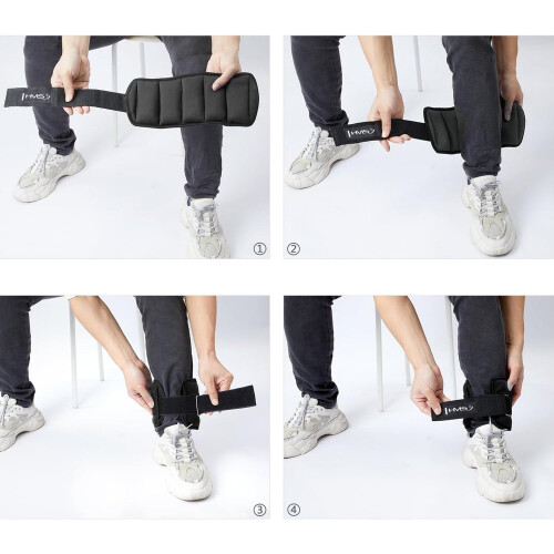 Adjustable Ankle & Wrist Weights, 2 x 2kg 2