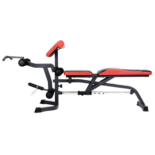 Barbell Bench with Adjustable Height and Safety Rack 2