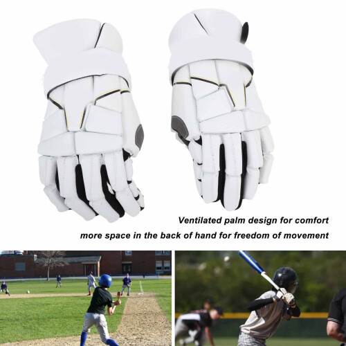 Men Lacrosse Gloves 414g (14.6oz), Flexible 2