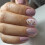 24 Pcs Short Square Simple Acrylic False Nails Glittering Artificial Nails Flowers on Nails 7