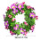 St. Patricks dag krans blomster forår dørdekoration 3
