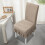 Housse de chaise extensible à motif café 40 x 50 cm 4
