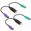 Καλώδιο μετατροπέα USB σε PS2 Plug and Play για πληκτρολόγιο και ποντίκι, δεν απαιτείται 2