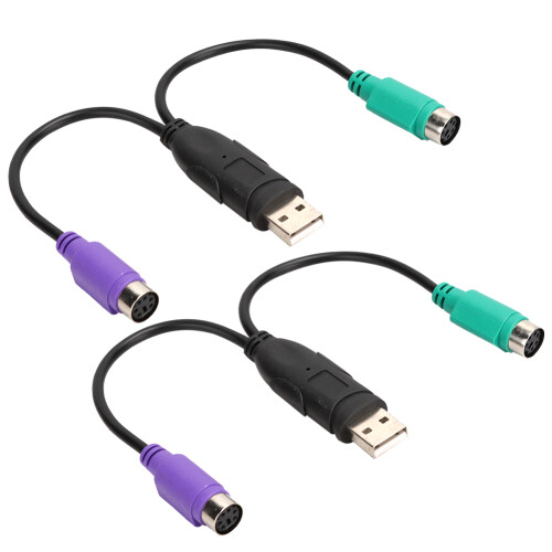 Καλώδιο μετατροπέα USB σε PS2 Plug and Play για πληκτρολόγιο και ποντίκι, δεν απαιτείται 1