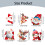 Autostickercollectie: Kerstman raamstickers 2