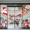 Autostickercollectie: Kerstman raamstickers 3
