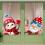 Autostickercollectie: Kerstman raamstickers 6